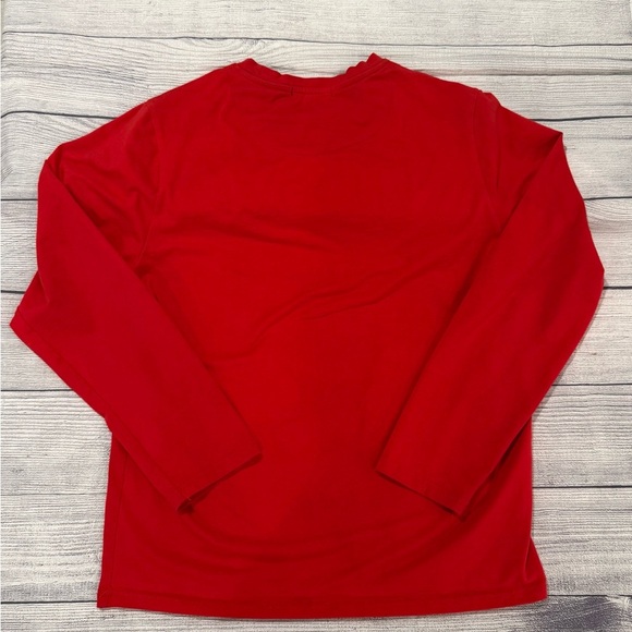 RIVELLI men Red Long Sleeve stretch Tee shirt/size M - Picture 5 of 8